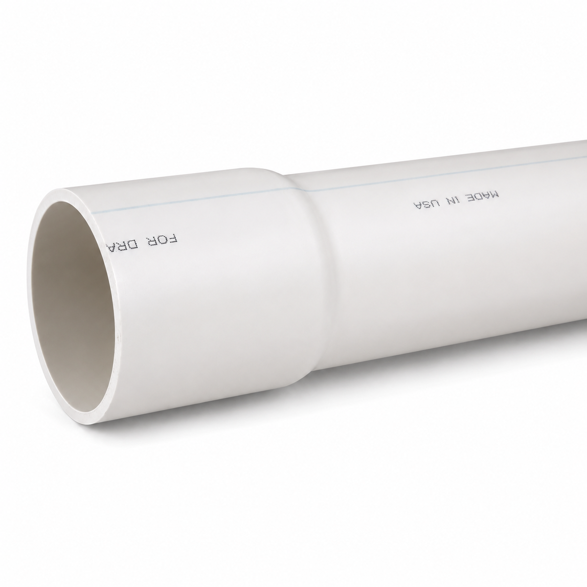 PVC 4-in x 20-ft Cellular Core Schedule 40 Pipe