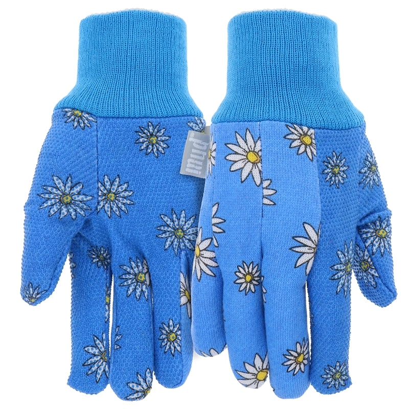 Mud Puddles Child's Daisy Print Jersey Gloves