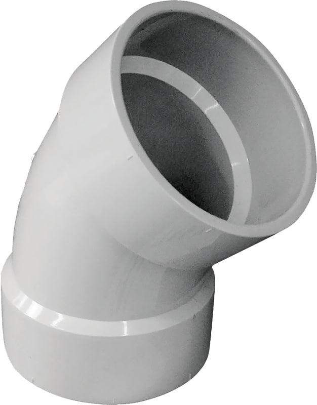 PVC 4-in DWV 45 Degree Elbow Schedule 40