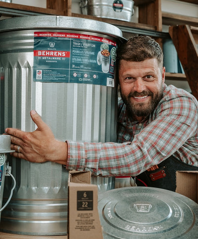 Trash Can Galvanized 31 gal