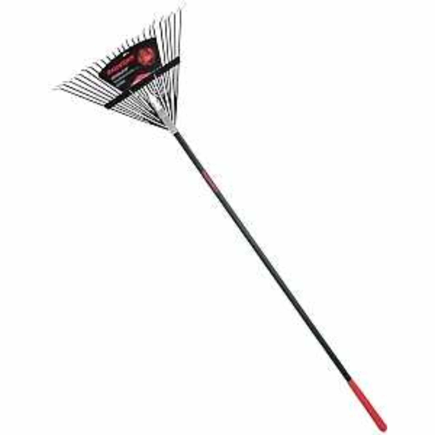 Razorback 24 Tine Steel Leaf Rake w/Fiberglass Handle