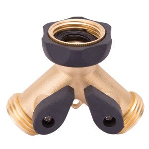 Landscaper's Select Brass Two-Hose Shut-Off Valve