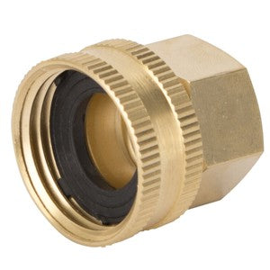 Landscaper's Select Brass Hose Connector Swivel 1/2"x3/4" FNPT x FNH