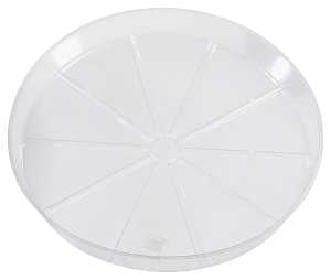 Clear Plastic Saucer 4"