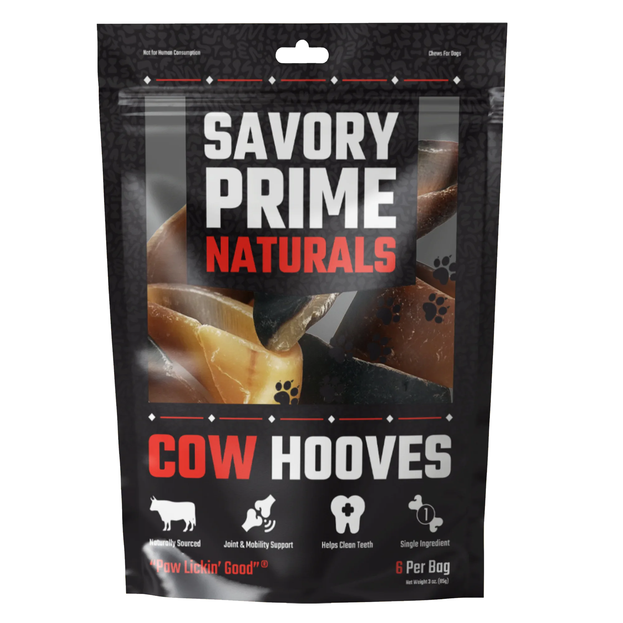 Savory Prime Naturals Cow Hooves 6 ct