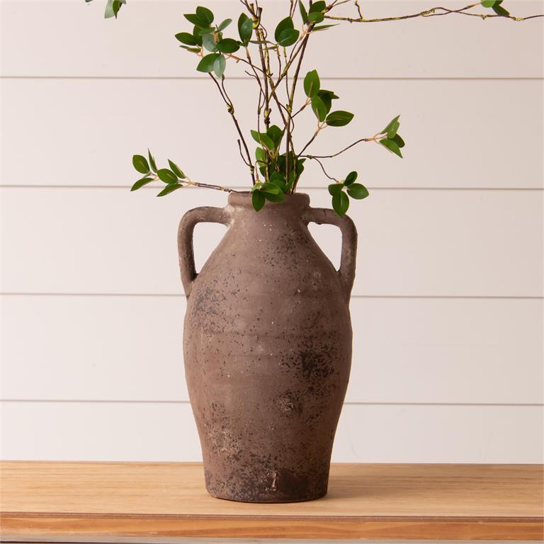 Weathered Tuscan Vase With  Handles