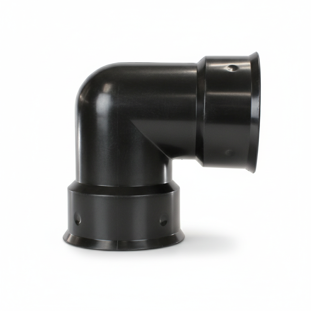Plastic Coupler 12" 90 Degree Elbow, Soil Tight