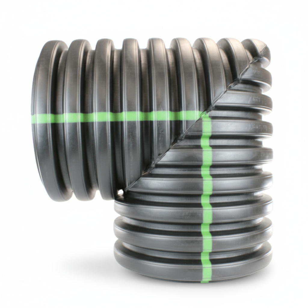 Plastic Coupler 15" 90 Degree Elbow