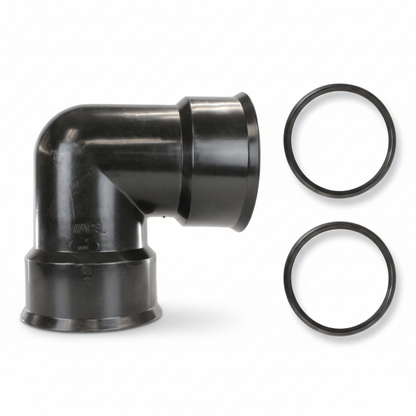 Plastic Coupler 12" 90 Degree Elbow, Water Tight