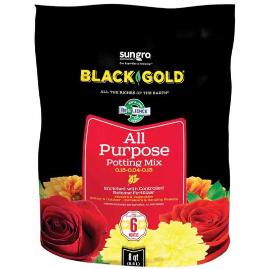 Black Gold All Purpose Potting Mix 8qt