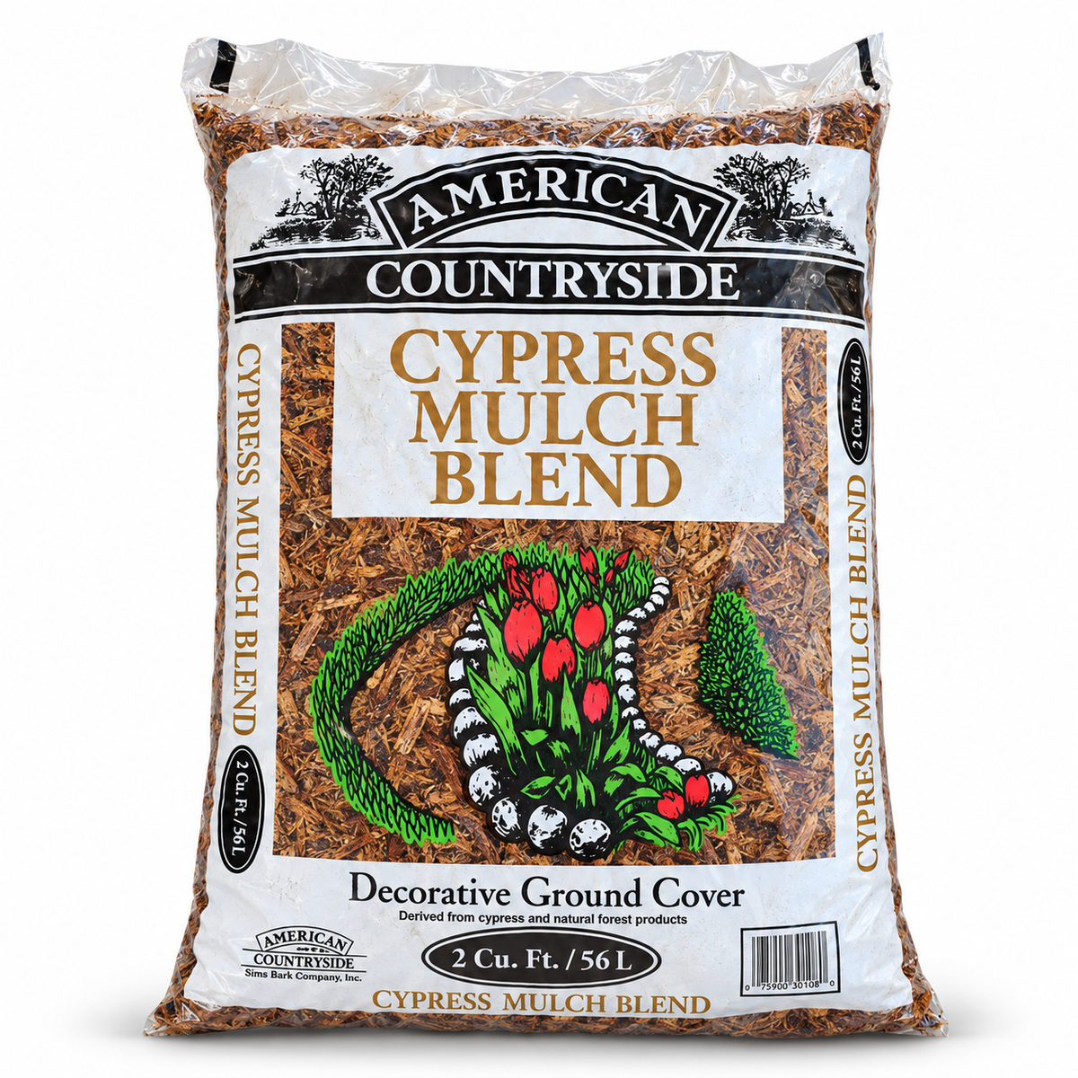 Cypress Mulch Bag 2cf 75/pal