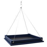 Recycled Plastic Blue Hanging Platform Feeder