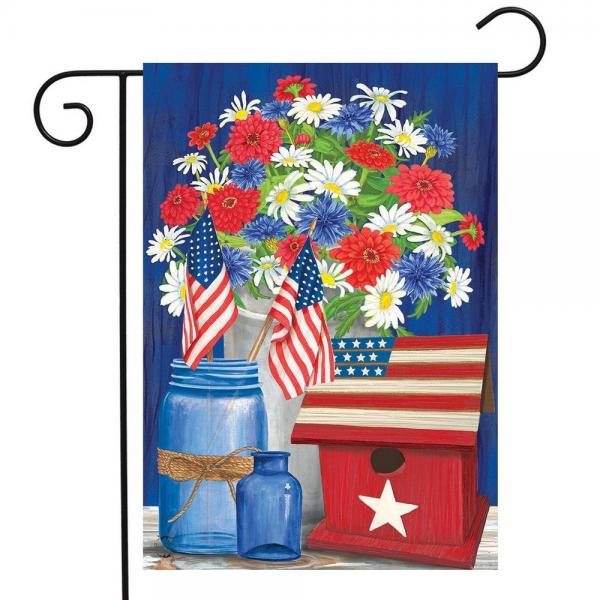 Garden Flag Red White and Blue