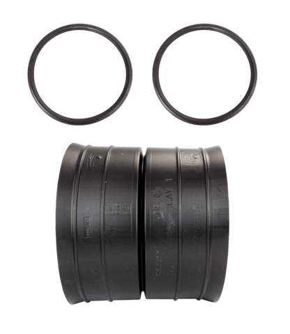 Plastic Coupler 8" Straight Water Tight Bell to Bell