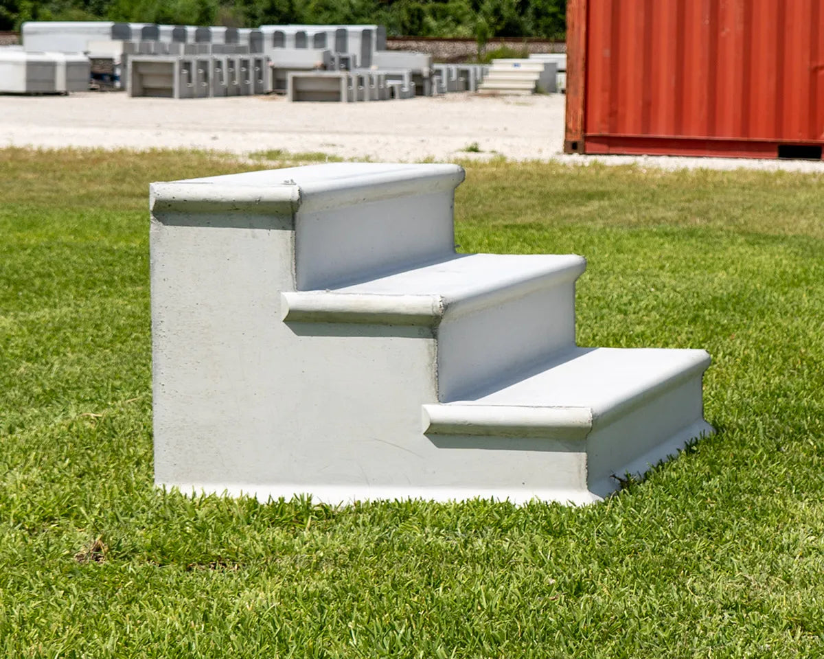 Steps 3 Tread 8" Rise 36" Wide