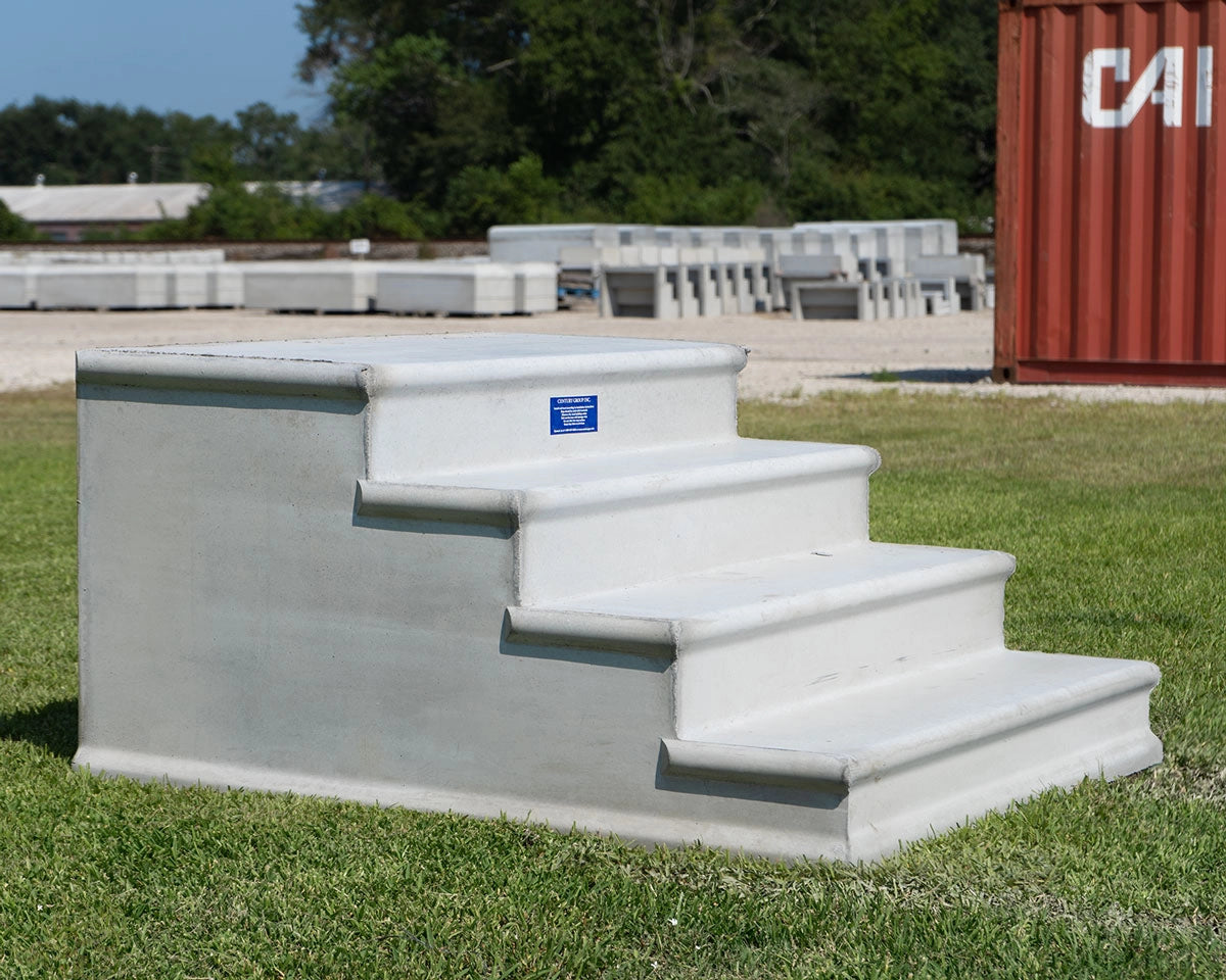 Steps 4 Tread 7" Rise w/Stoop 48" Wide