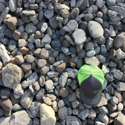 Ohio river gravel aggregate.