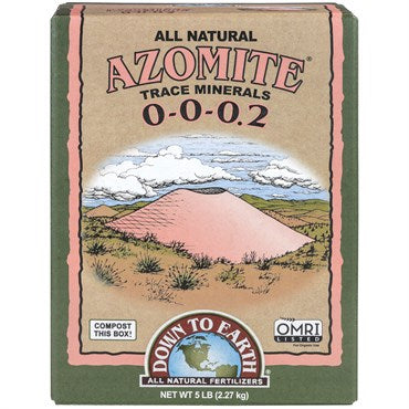 Down To Earth AZOMITE Trace Minerals 0-0-0.2, 5lb