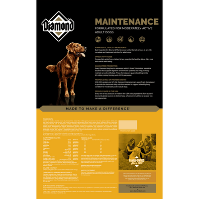Diamond 22% Maintenance Dog Food 50lb