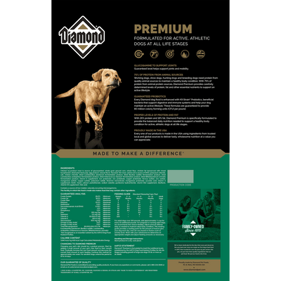 Diamond 26% Premium Dog Food 50lb