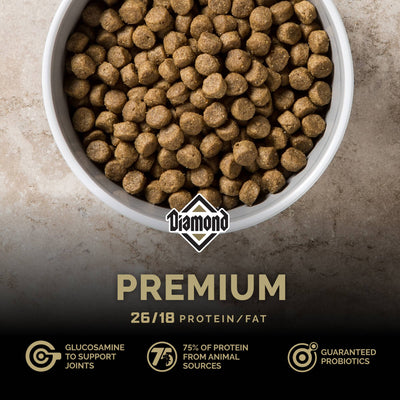 Diamond 26% Premium Dog Food 50lb