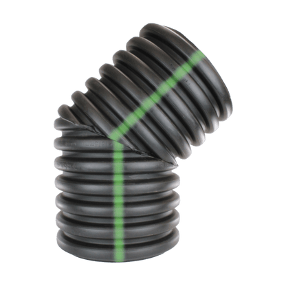 Plastic Coupler 18" 45 Degree Elbow