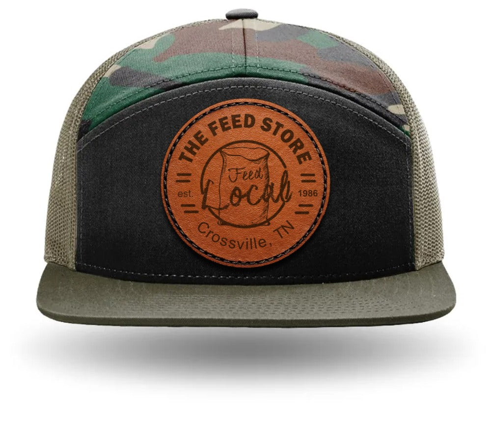 "Feed Local" The Feed Store 7-Panel Hat