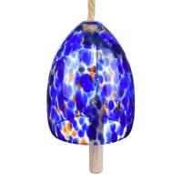 Blow Glass Bell Cobalt Blue