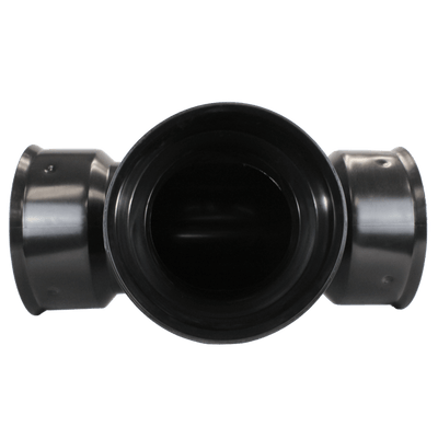 Plastic Coupler 12" Tee, Soil Tight