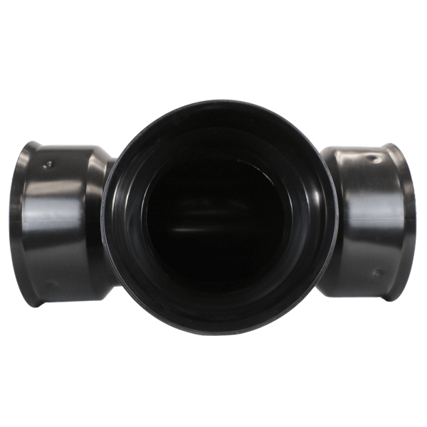 Plastic Coupler 12" Tee, Soil Tight