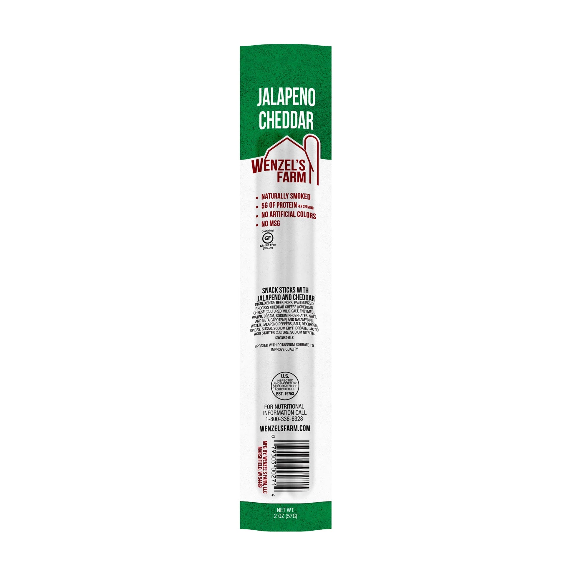 Wenzel's Farm Jalapeno Cheddar Twin Pack 2oz