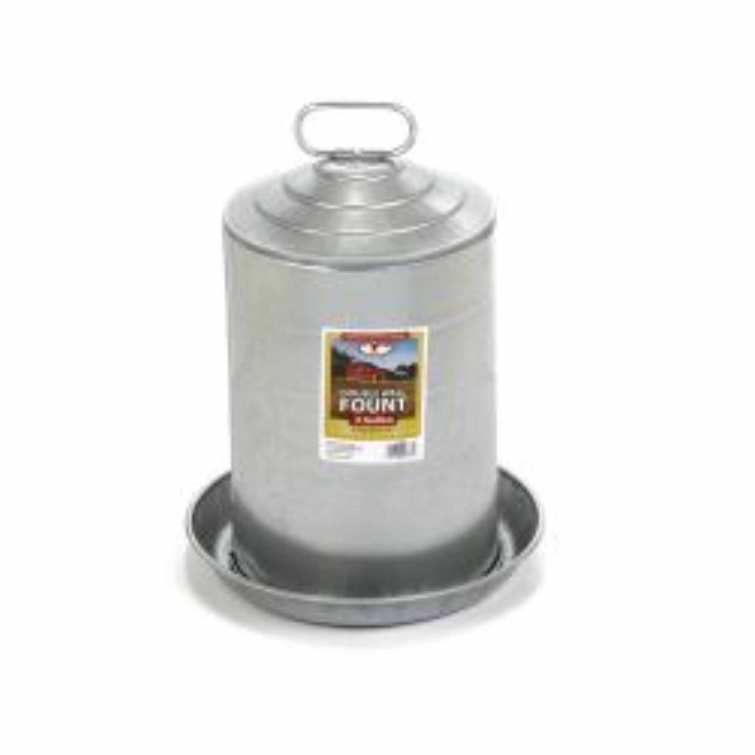 3 Gallon Galvanized Poultry Fount