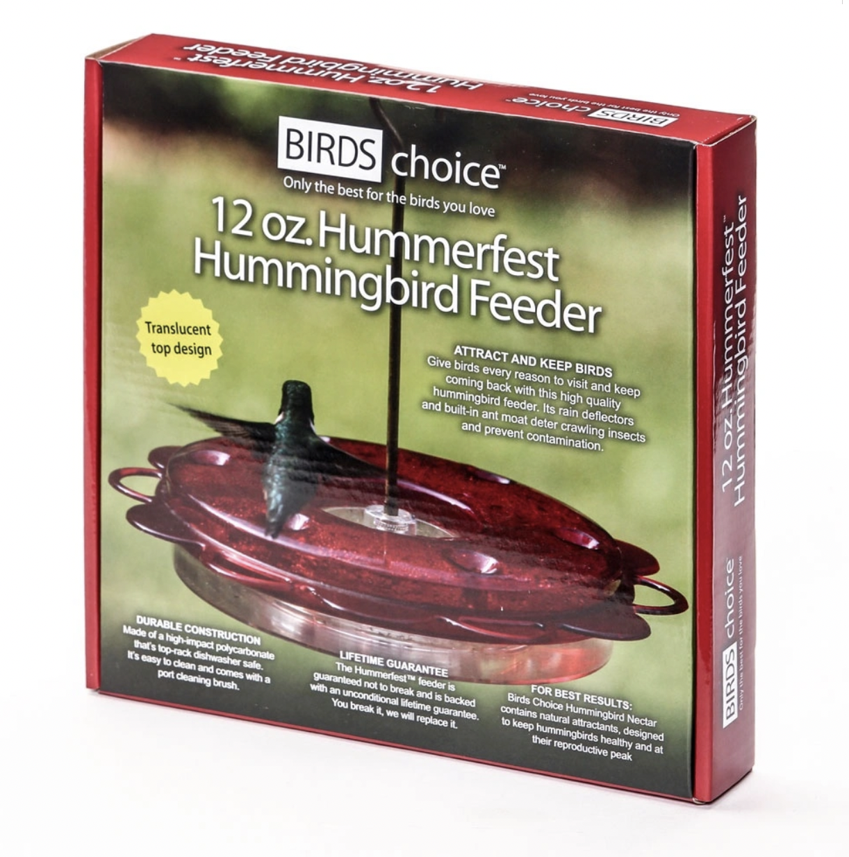 Hummerfest 12 oz Hummingbird Feeder