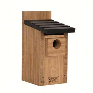 Nature's Way Cedar Bluebird House w/Black Roof