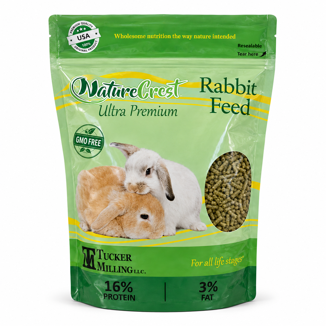Tucker Milling GMO Free Rabbit Pellets 10lb