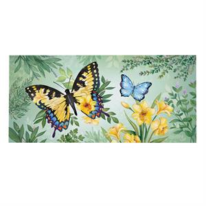 Switch Mat, Green & Yellow Florals Monarch