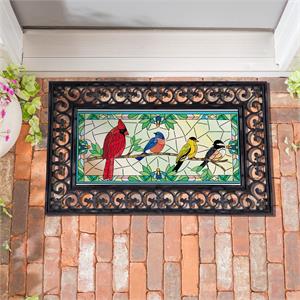 Switch Mat, Stained Glass Songbirds