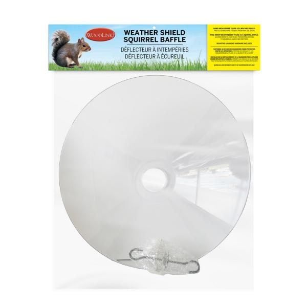Clear 16 inch Plastic Squirrel Baffle