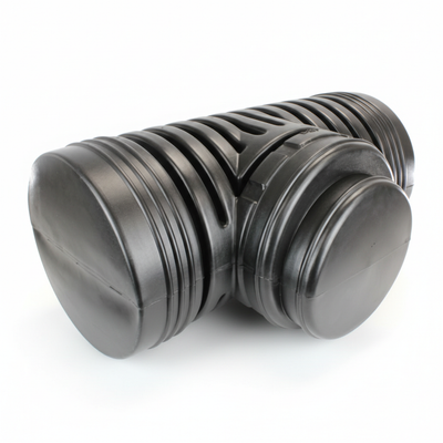 Plastic Coupler 8" Blind Reducer Tee 8"x4"