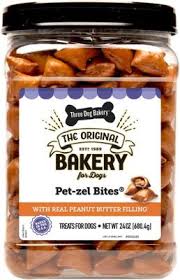 Three Dog Baker Pet-zel Bites Peanut Butter 24 oz