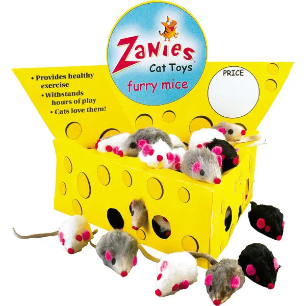 Zanies Furry Mice Cat Toy