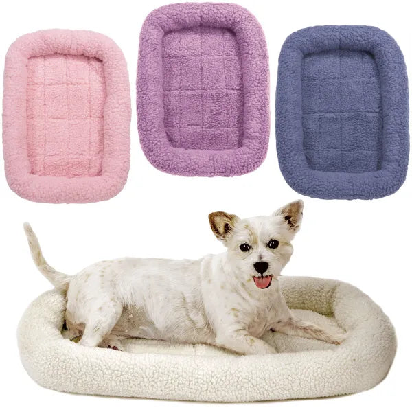 Slumber Pet Sherpa Crate Beds